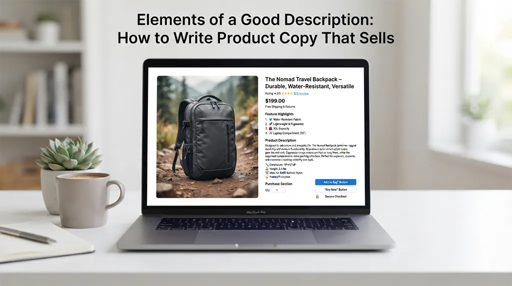 Elements of a Good Description: How to Write Product Copy That Sells