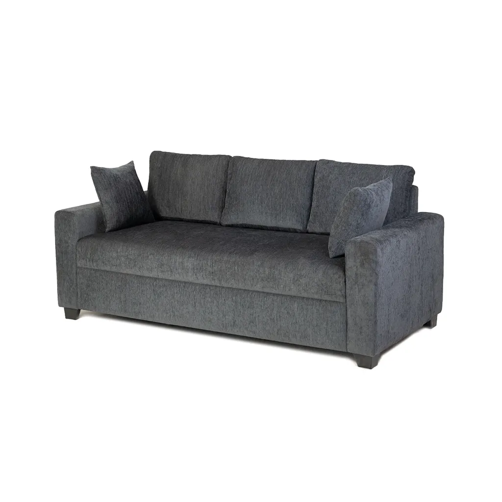 3 Seater Sofas Mintwud Bingo Fabric Sofa Grey, 3 Seater, 2 Cushions