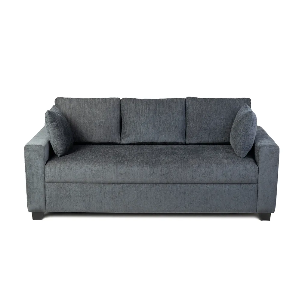 3 Seater Sofas Mintwud Bingo Fabric Sofa Grey, 3 Seater, 2 Cushions