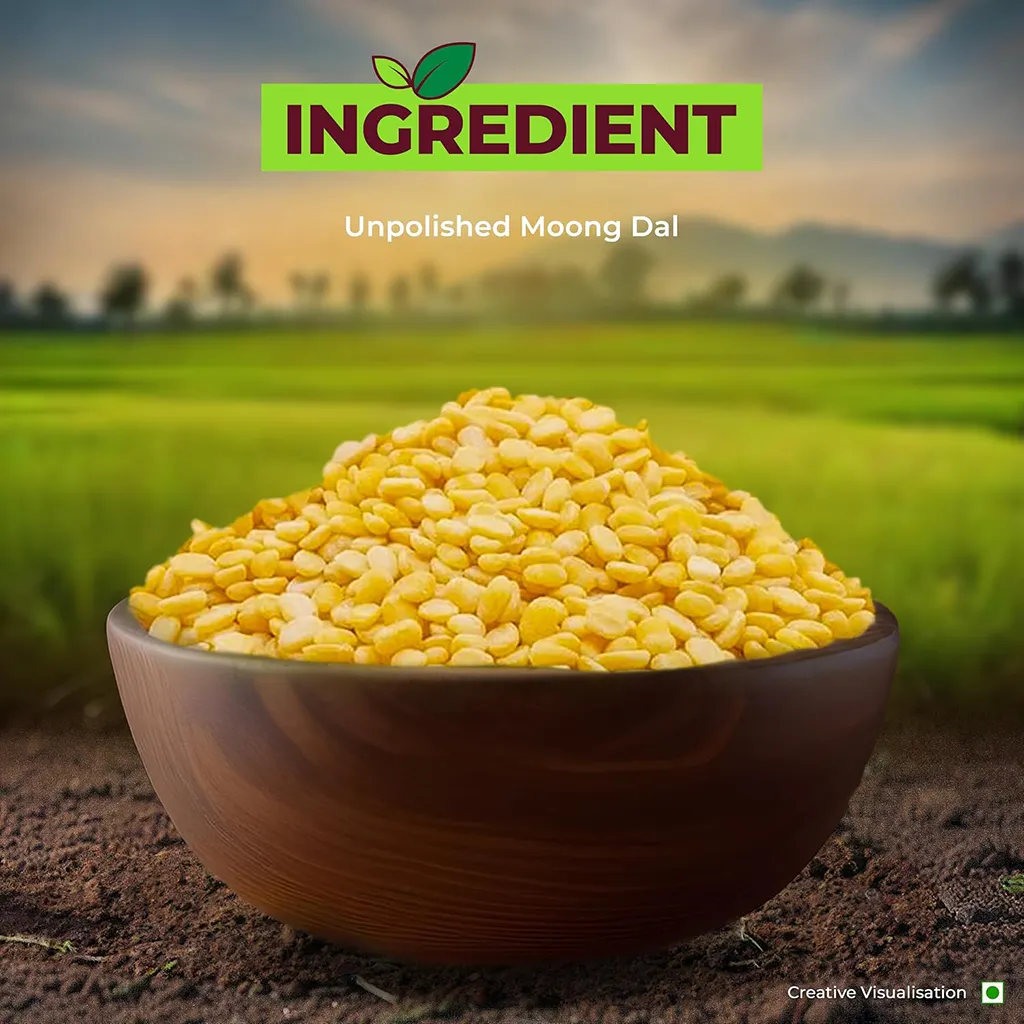Aashirvaad Organic Moong Dal - 100% Organic, Protein-Rich, Unpolished, 1 kg