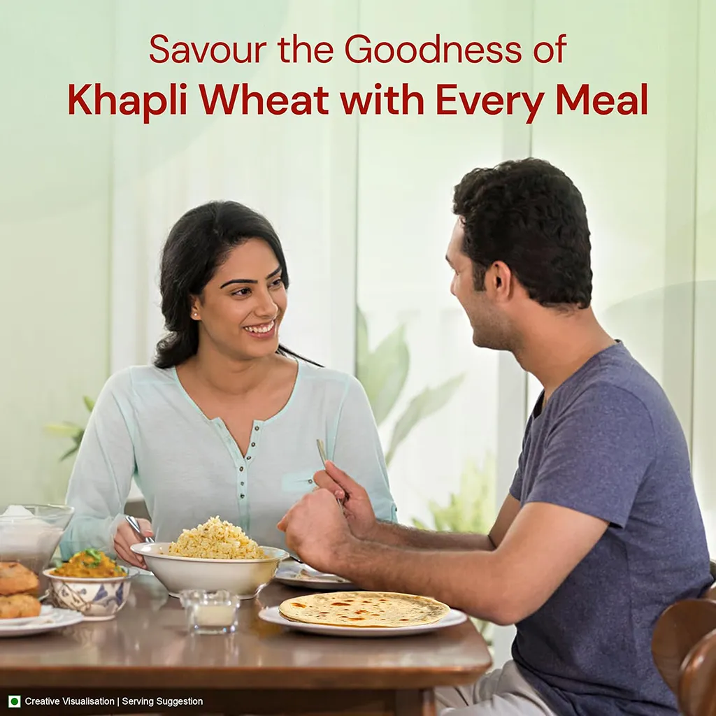 Aashirvaad Khapli Atta 5kg – Emmer Wheat Flour, High Fibre, Protein-Rich