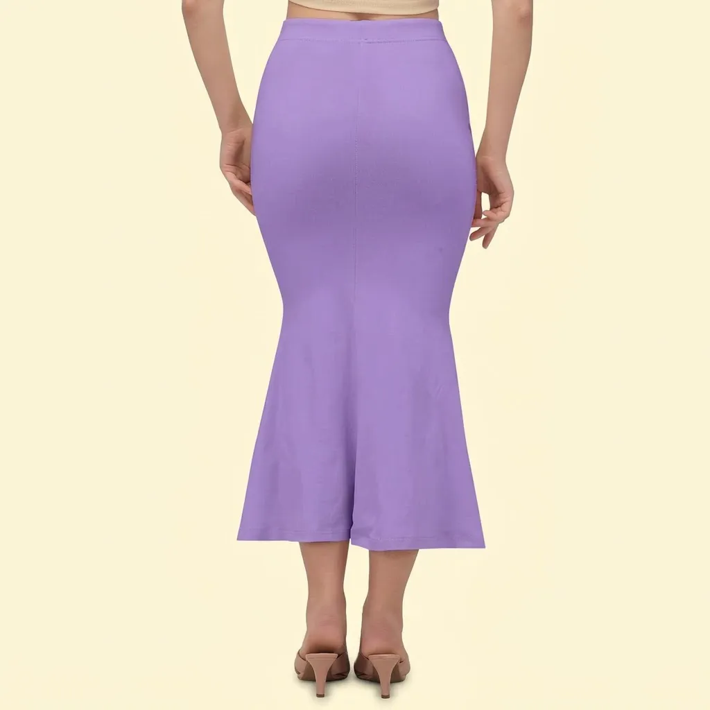 Mehrang Saree Shapewear Petticoat for Women XL, Stretchable Wave Blue
