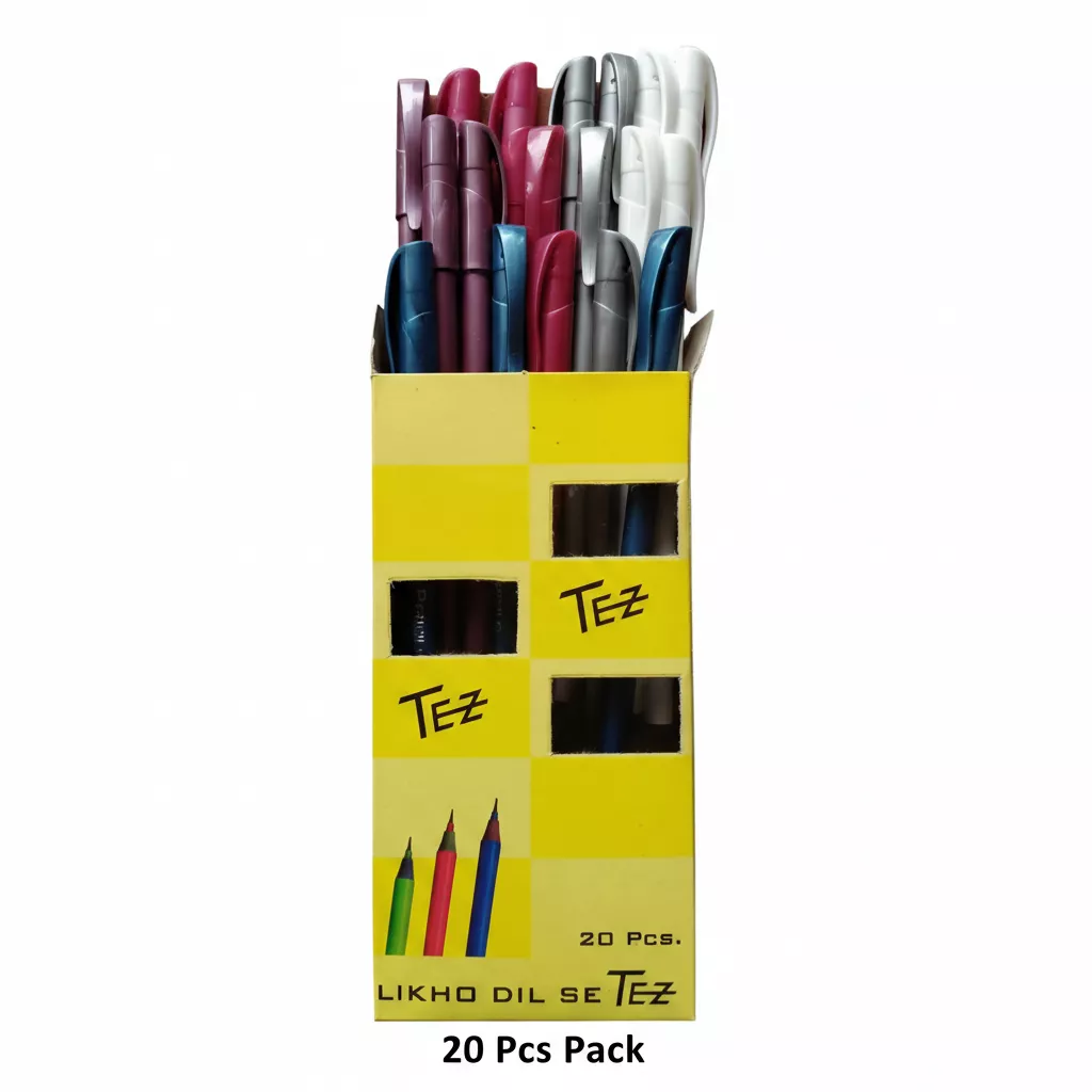 Best Ballpoint Pen TEZ PENCILO 20pcs Blue 0.5mm