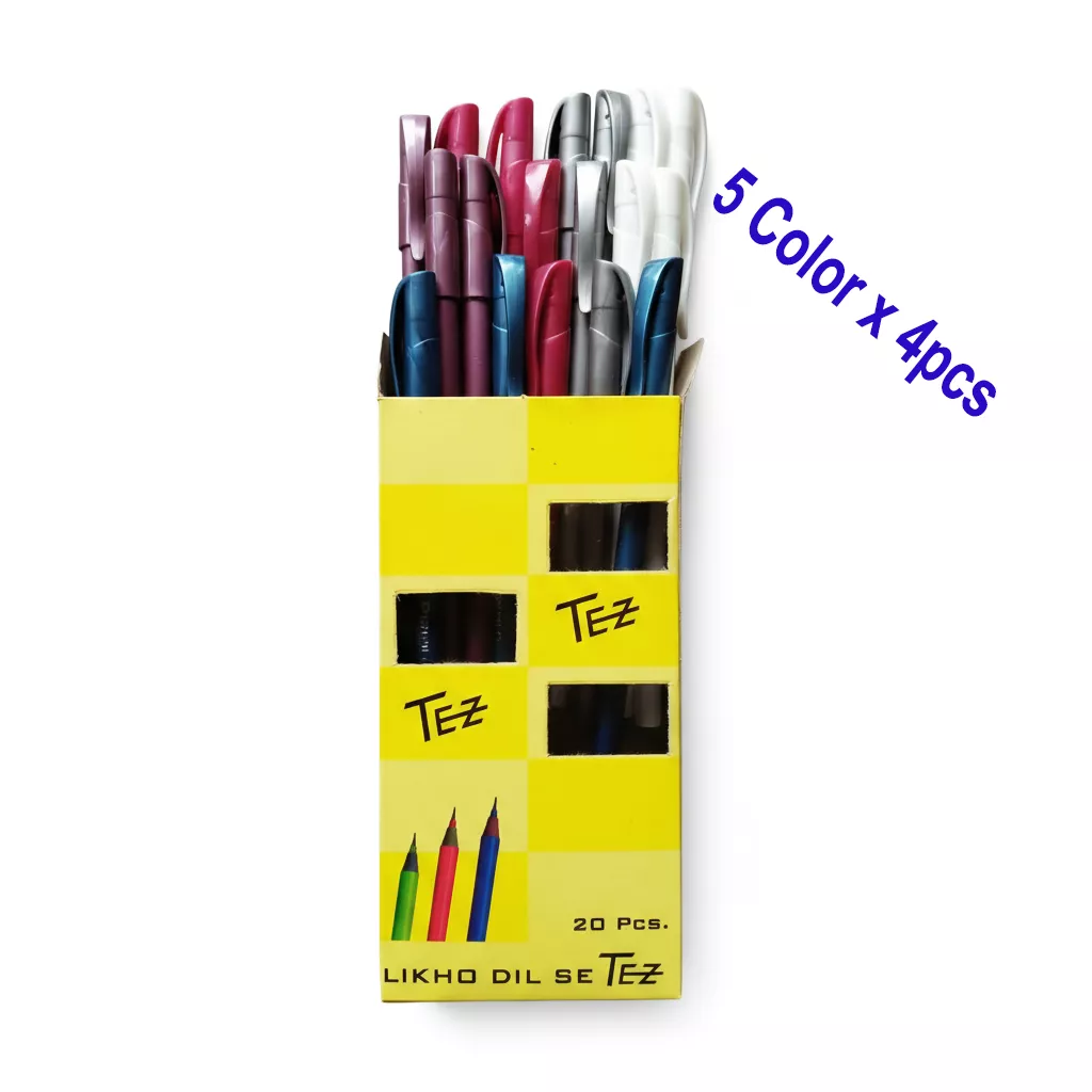 Best Ballpoint Pen TEZ PENCILO 20pcs Blue 0.5mm