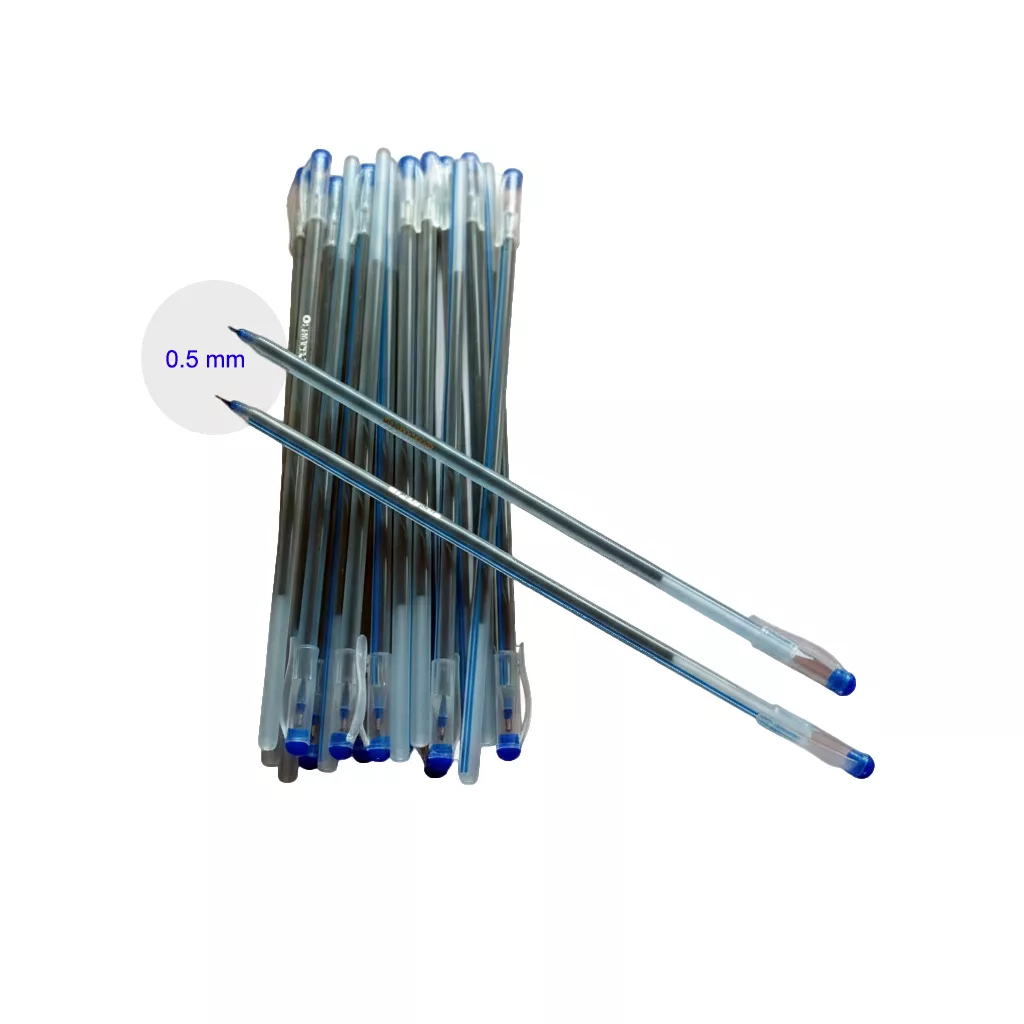 Ball Pen Blue Star 25cm 20pcs Pack - Smooth Writing & Multi Colors