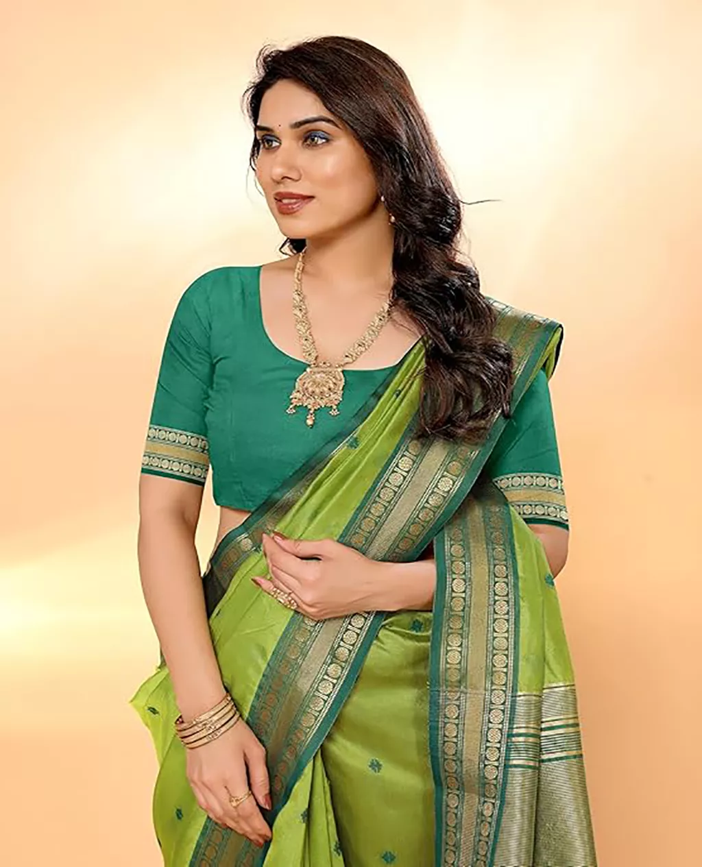 Party Wear Saree Cotton Silk Jacquard Border