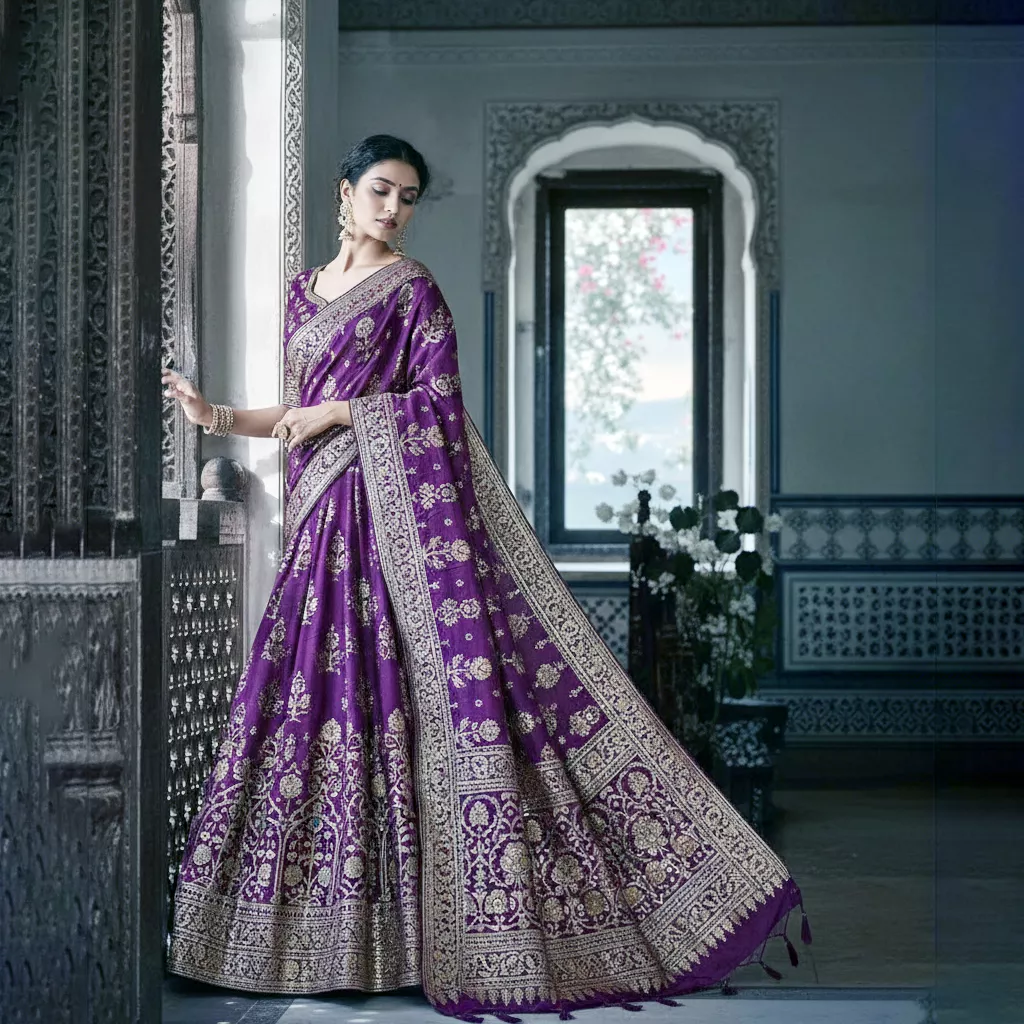Kanjivaram Saree Banarasi Art Silk Party Wear