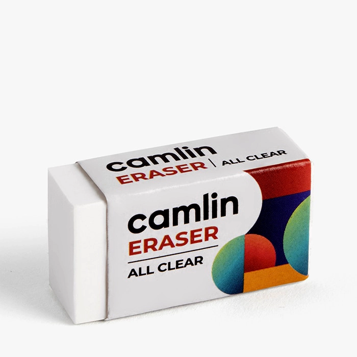 Pencil Eraser Rubber Camlin Supreme XL Dust Free Pack of 20