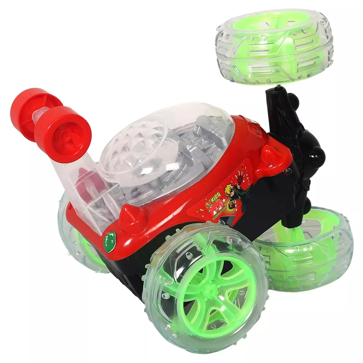Stunt Car Remote Control – Generic Dino World 360° Spin Stunt Car Red