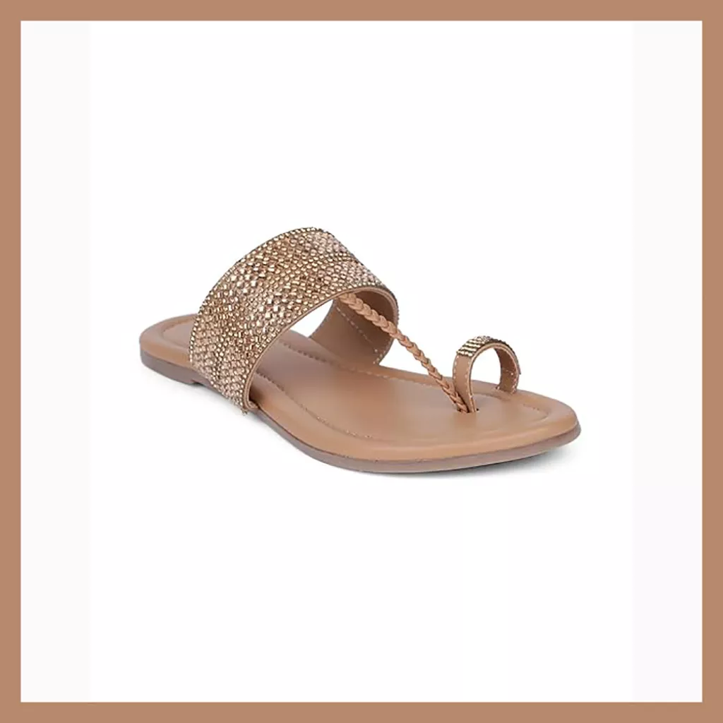 Bata Women's Slip-On Sandal Casual Flat Open Toe Tan Size 6 UK