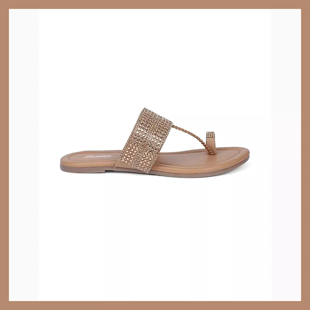 Bata Women's Slip-On Sandal Casual Flat Open Toe Tan Size 6 UK