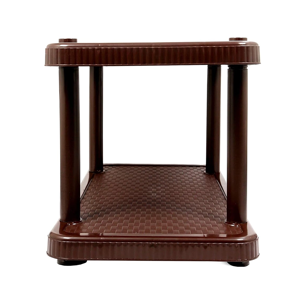 Coffee Table for Living Room Esquire Brown Plastic Cane Design Large