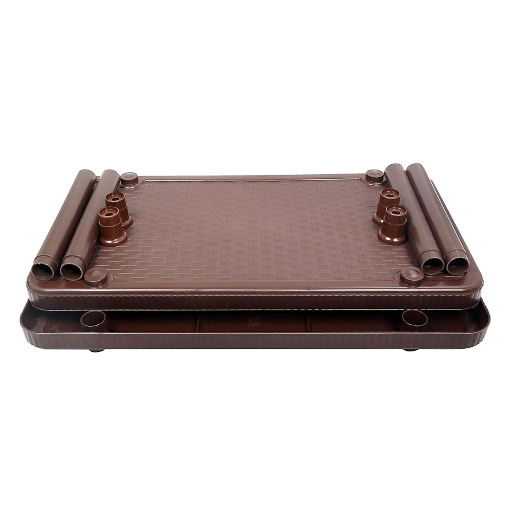 Coffee Table for Living Room Esquire Brown Plastic Cane Design Large