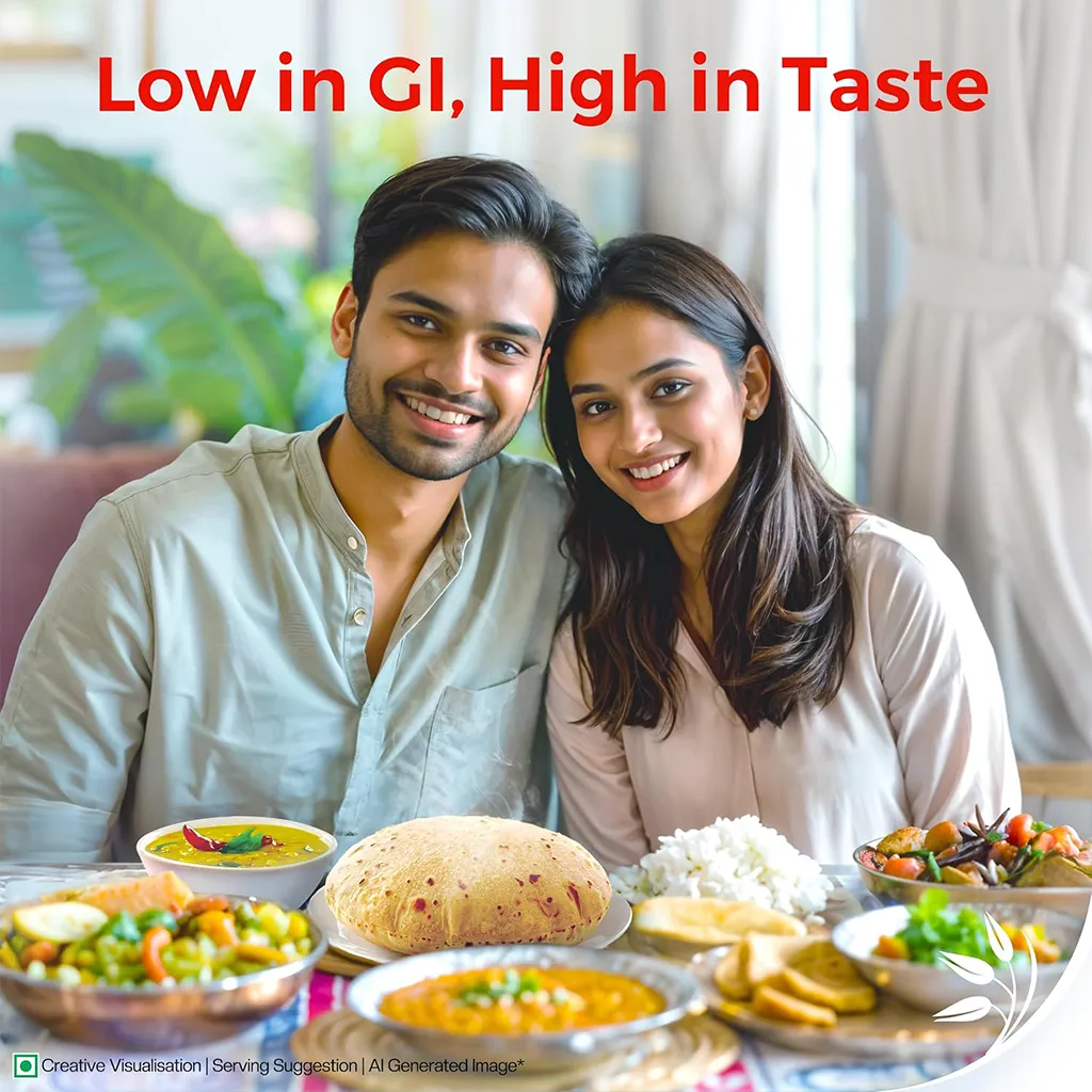 Aashirvaad Sugar Release Control Atta - Low GI Wheat Flour, 5 kg Pack of 1