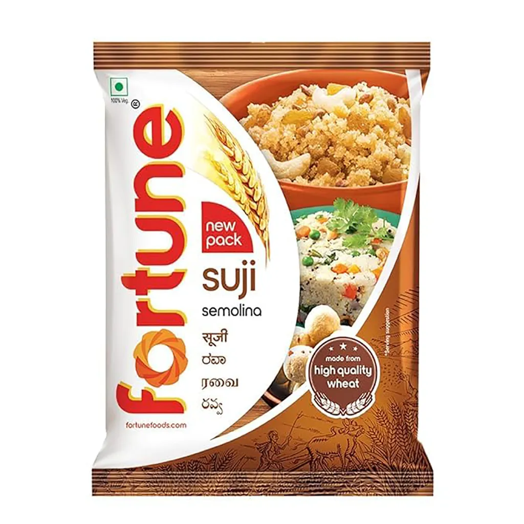 Fortune Suji 500g Pack – Wheat Semolina for Everyday Indian Cooking