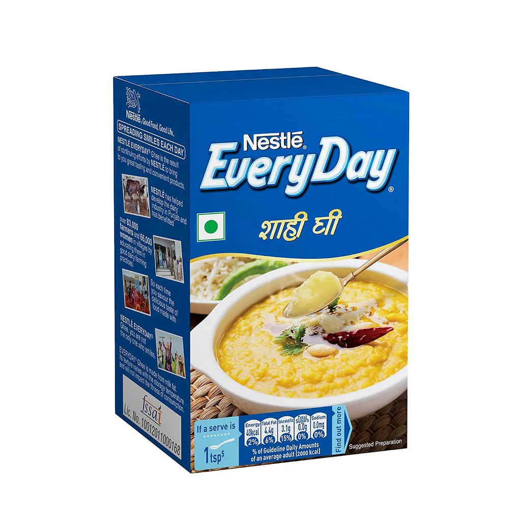 Nestlé EVERYDAY Shahi Ghee 1 L Pure Milk Fat for Cooking and Sweets