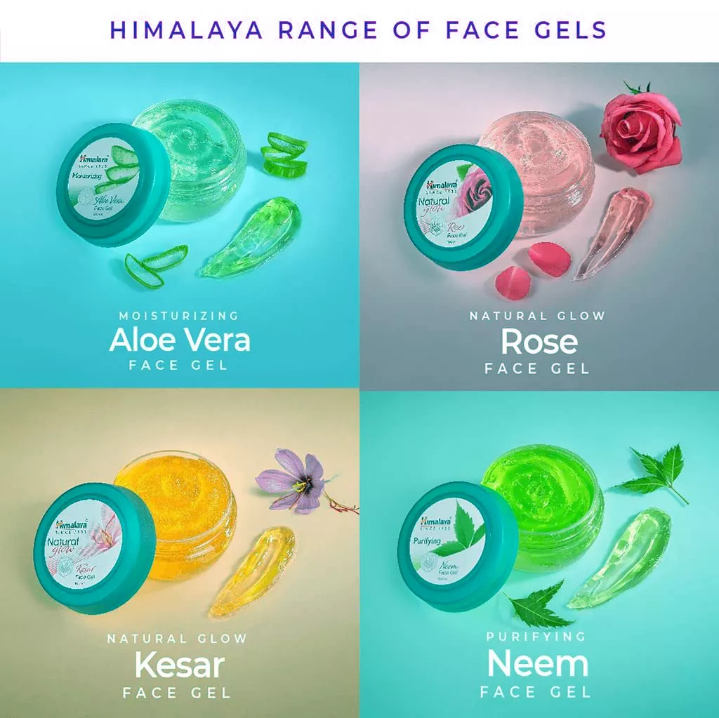 Moisturizer for Dry Skin Himalaya Aloe Vera Face Gel Pack of 2 100ML