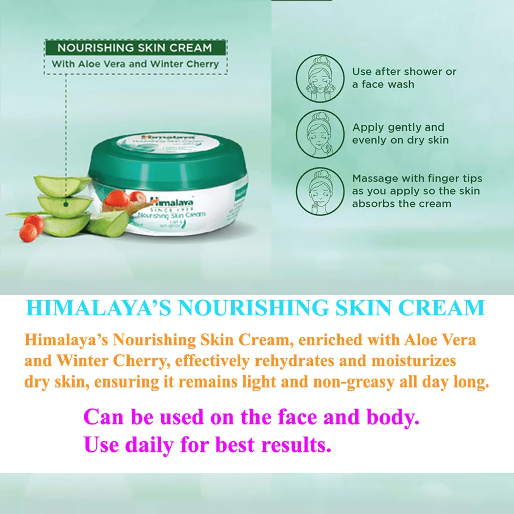 Moisturizer for Dry Skin Himalaya Aloe Vera Face Gel Pack of 2 100ML