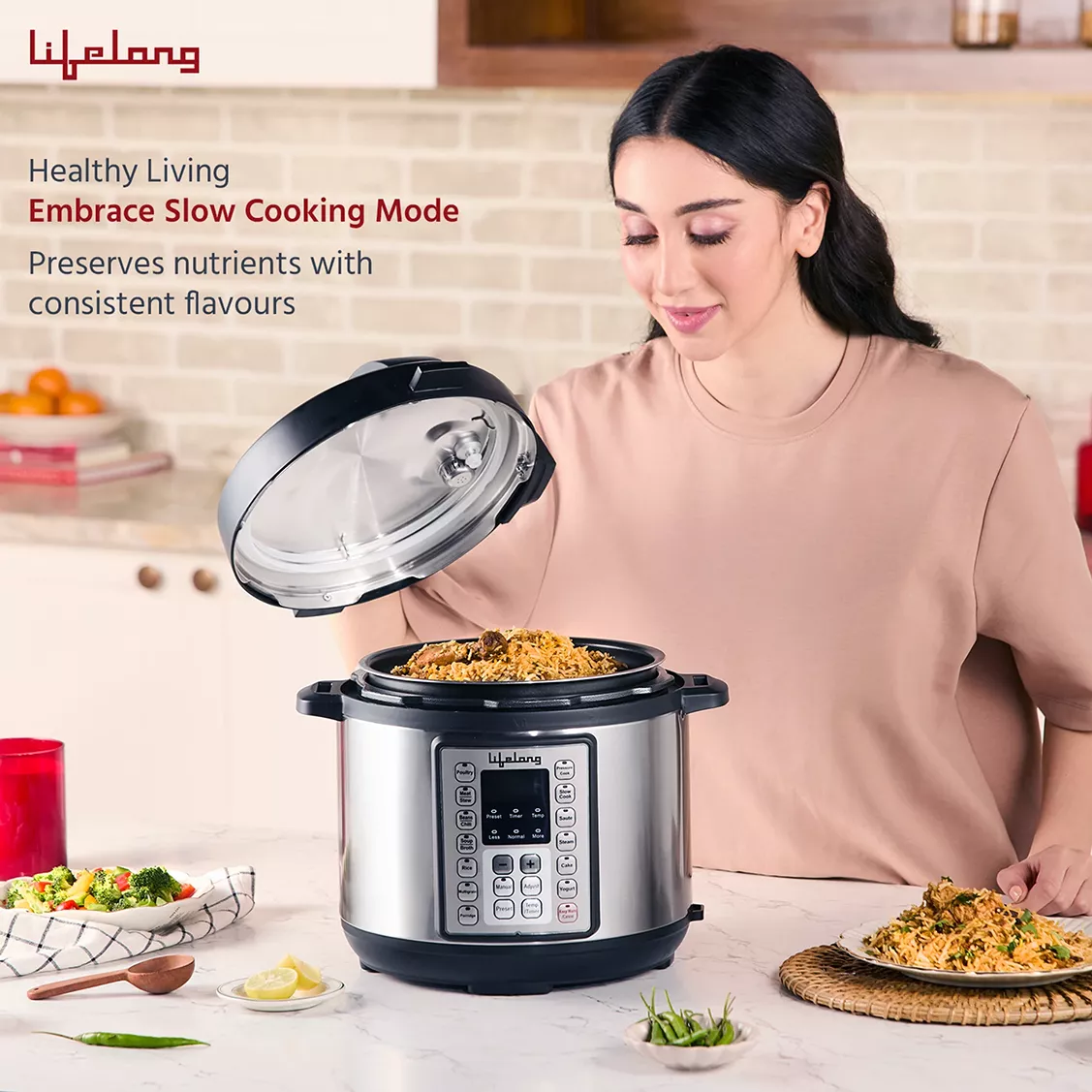 Pressure Cookers Electric Lifelong Fornello 5L Black with Warranty