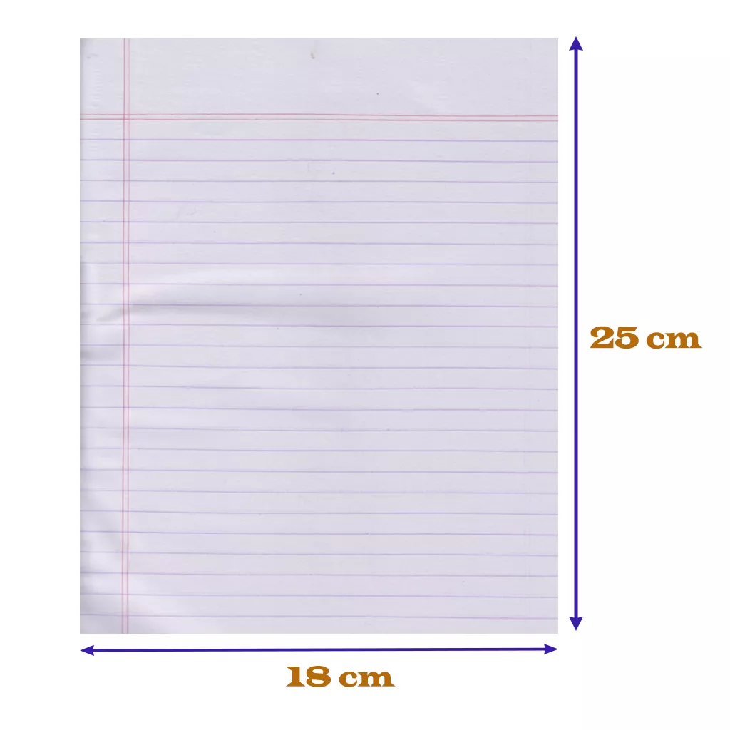 Wide Ruled Notebook JAYA 120 Pages Single Line 25x18cm Pack of 6