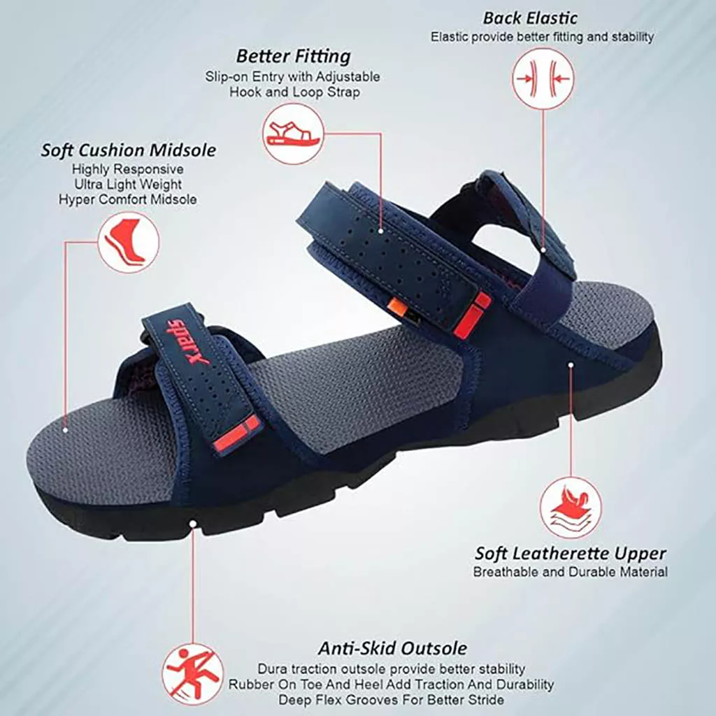 Sandal for Men SPARX Double Strap Floater Hook Loop 1 Pair