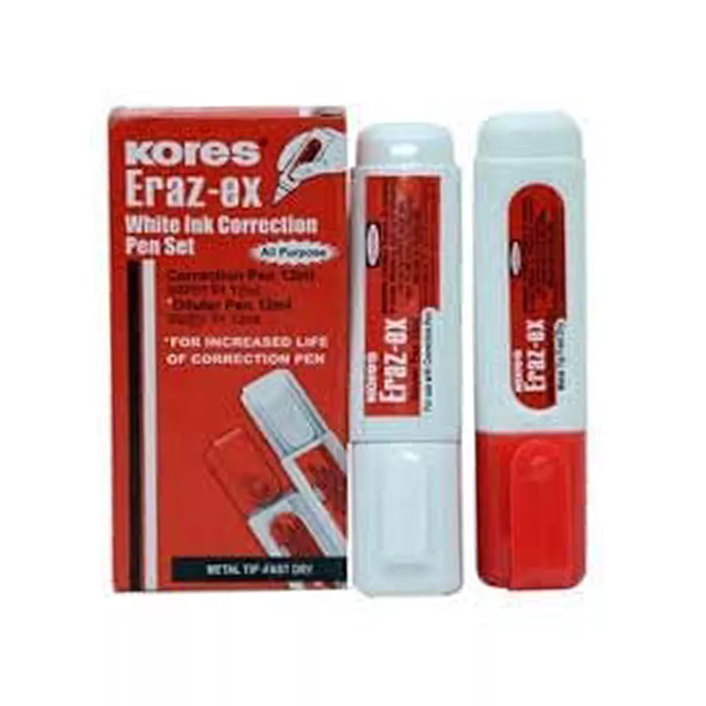 Erasable Ink Pens Girirajji Correction Whitener Set of 2