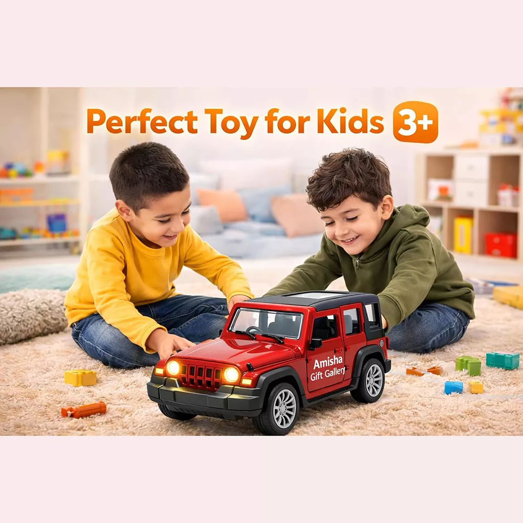 Activities Toys Amisha Thar Roxx Die-Cast Pull Back Car Red