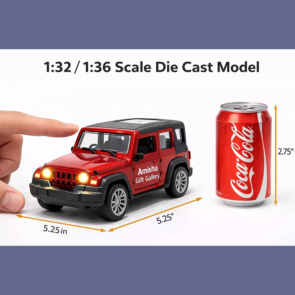 Activities Toys Amisha Thar Roxx Die-Cast Pull Back Car Red