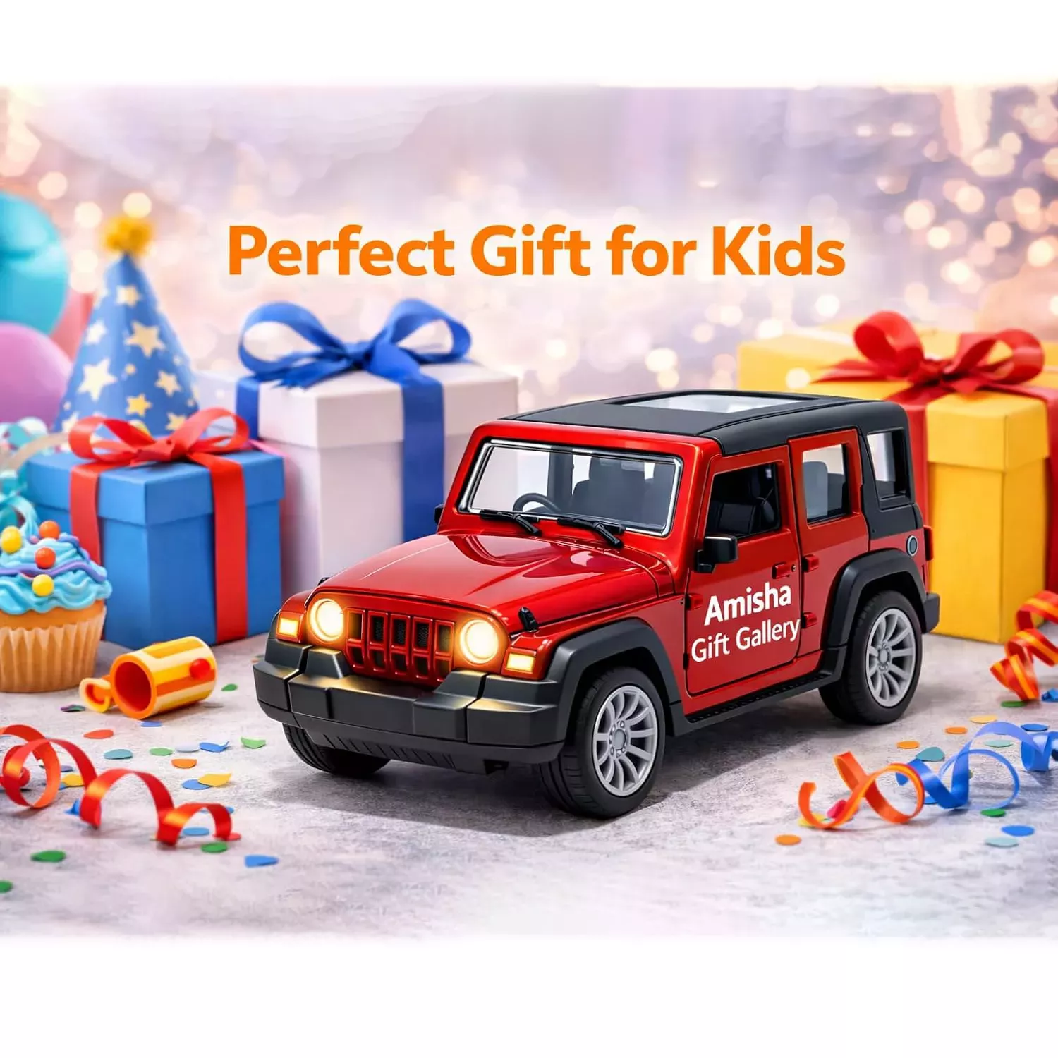 Activities Toys Amisha Thar Roxx Die-Cast Pull Back Car Red
